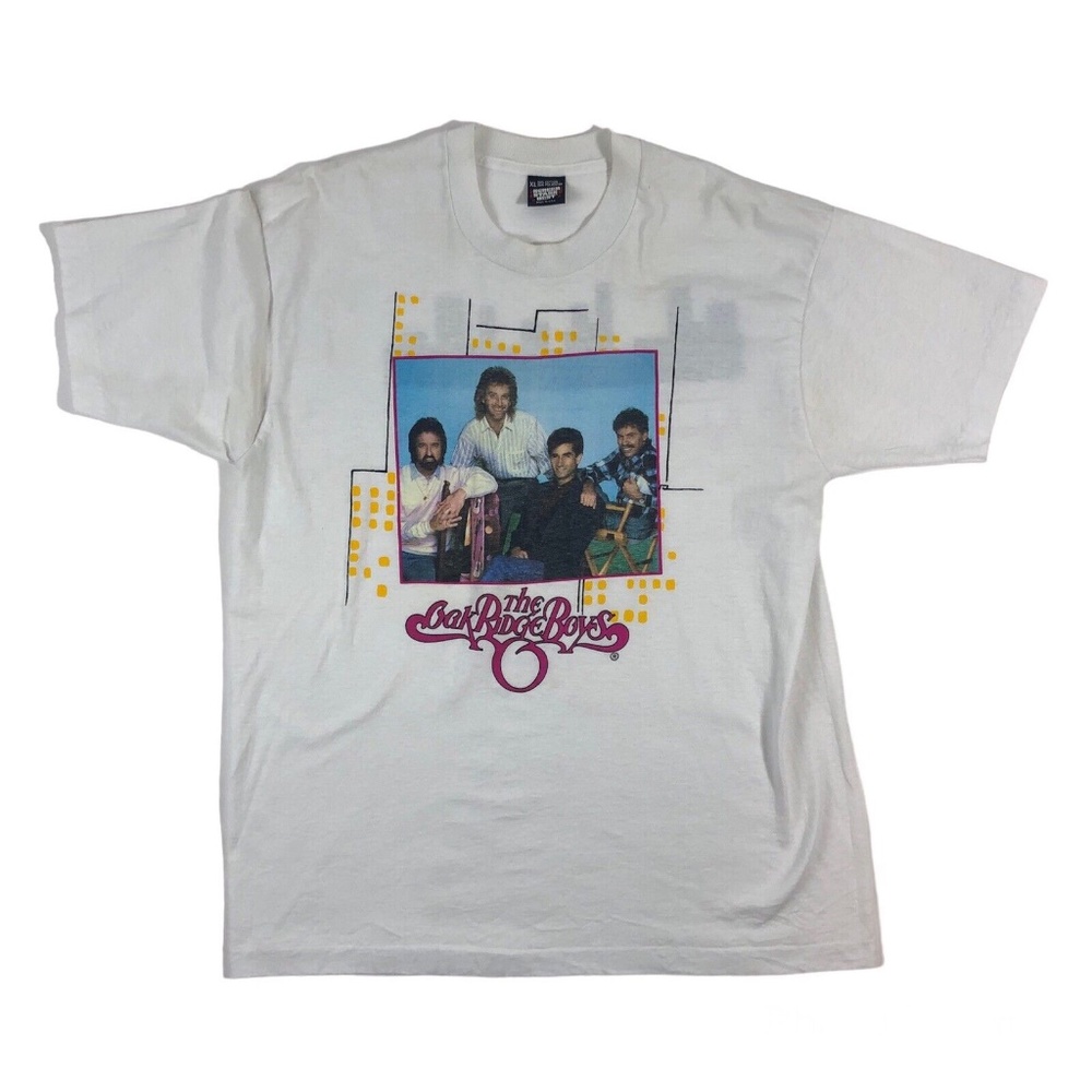 Vintage 80s Oak Ridge Boys Single Stitch USA Country Concert Tour T-Shirt M/L